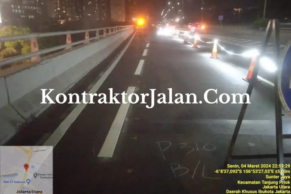 Jasa Marka Jalan Tol Thermoplastic